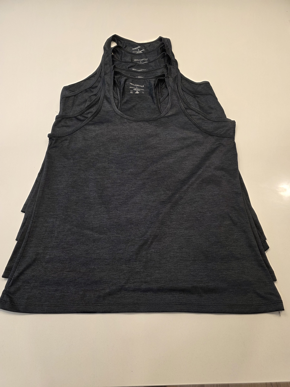 5 Pack- Women’s Charcoal Racerback Tank Top - Unbranded Comfort
